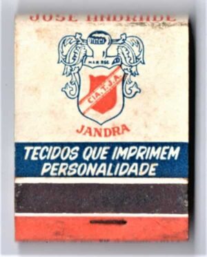 Caixa De Fosforos - Jandra Tecidos e Aviamentos - São Paulo ( SP ) - Anos 50