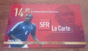 Cartão França SFR / Serie Futebol / Patrick Vieira