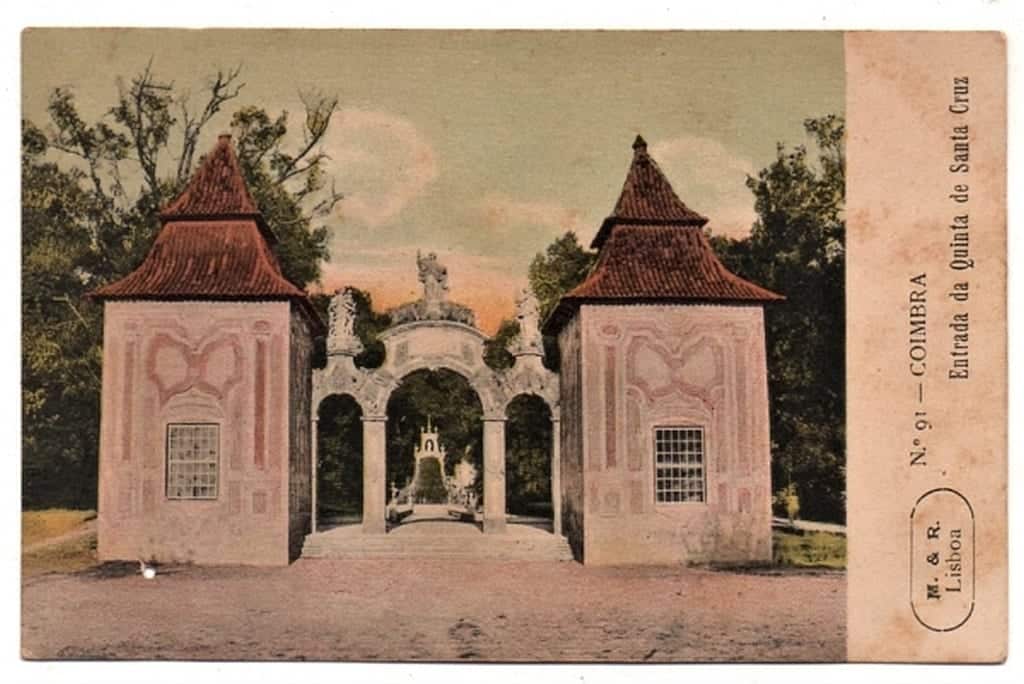 | Casa do Colecionador Cartao Postal Entrada da Quinta de Santa Cruz - Coimbra - Portugal - Anos 20