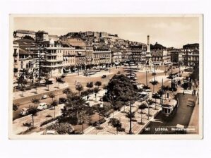Cartao Postal Fotografico - Restauradores - Lisboa - Portugal - Anos 60
