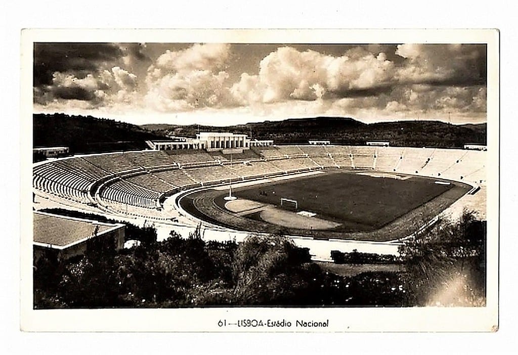 | Casa do Colecionador Cartao Postal Futebol - Estadio Nacional - Lisboa - Portugal - Anos 50