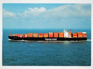 Cartão Postal Navio Porta Container CMS Koln Express - Hapag Loyd