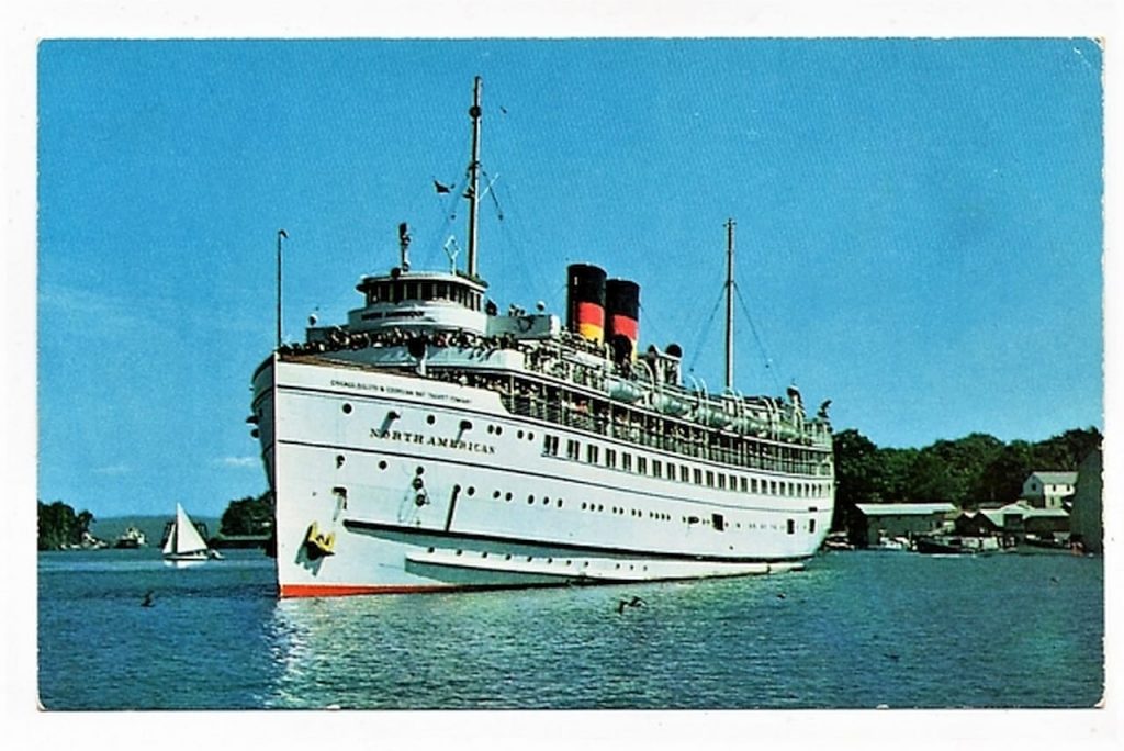| Casa do Colecionador Cartão Postal Navio SS North American - The Georgian Bay Line - Anos 60