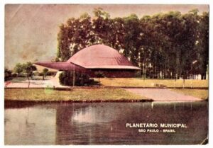 Cartao Postal Tipografico - Planetario Municipal - São Paulo - SP - Anos 50