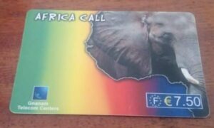Cartão Pre pago Vectone Gnanam / África Call / Elefante € 7.50