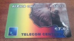 Cartão Pre Telecom Centers África Call / Elefante € 7.62