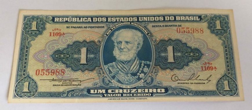 | Casa do Colecionador Cédula C010 - 1 Cruzeiro (MBC) - Ano 1954