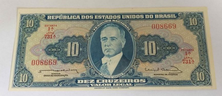 | Casa do Colecionador Cédula C020 - 10 Cruzeiros (Sob) - Ano 1963