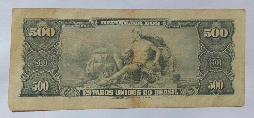 | Casa do Colecionador Cédula C046 - 500 Cruzeiros (MBC) - Ano 1961
