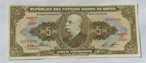 Cédula C070 - 5 Cruzeiros (FE) - Ano 1959