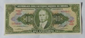 Cédula C079 - 10 Cruzeiros (FE) - Ano 1958