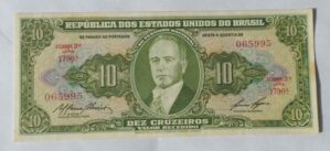 Cédula C080 - 10 Cruzeiros (FE) - Ano 1959