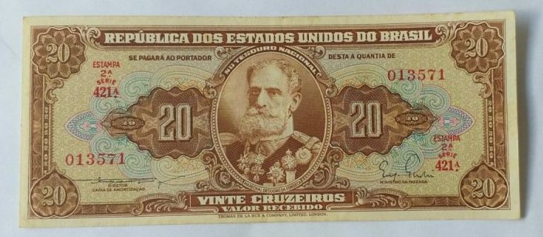 | Casa do Colecionador Cédula C084 - 20 Cruzeiros (MBC) - Ano 1958