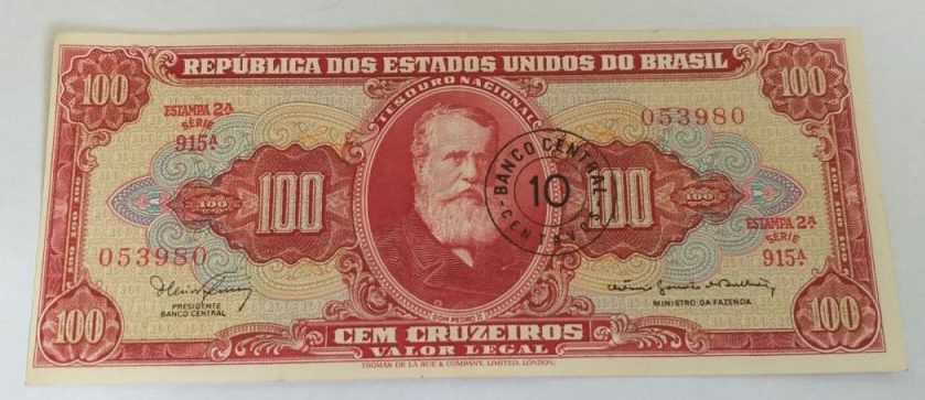 | Casa do Colecionador Cédula C118 - 10 Centavos de Cruzeiro Novo (Sob) - Série 915ª - Ano 1967