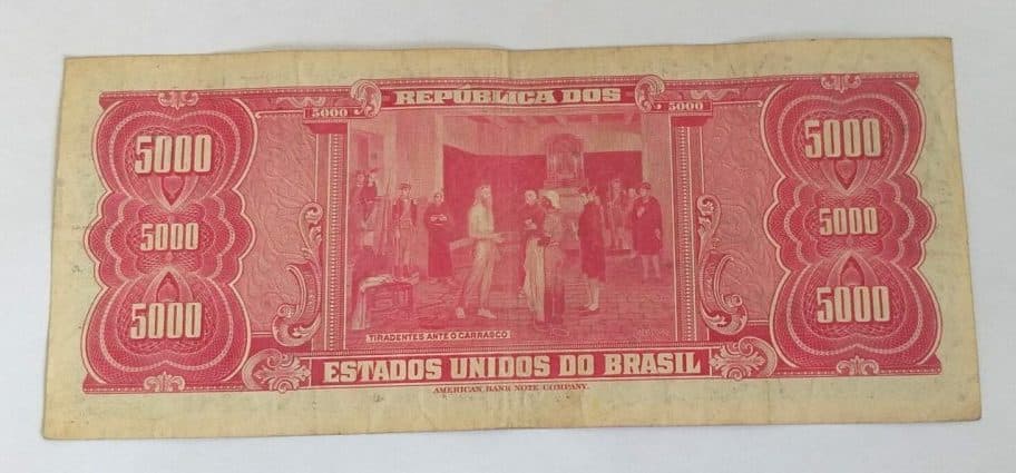| Casa do Colecionador Cédula C123 - 5 Cruzeiros Novos (BC/MBC) - Ano 1967
