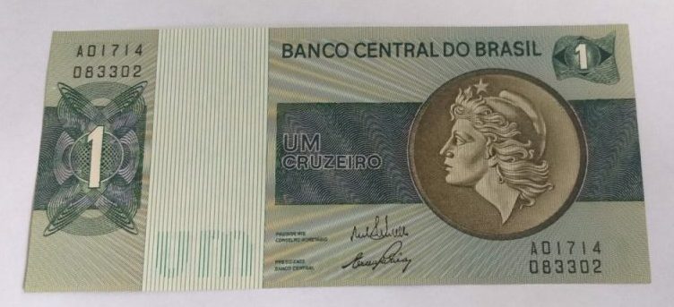 | Casa do Colecionador Cédula C129 - 1 Cruzeiro (Sob/Fe) - Ano 1970