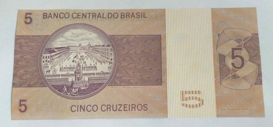 | Casa do Colecionador Cédula C135 - 5 Cruzeiros (Sob/FE) - Ano 1974