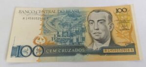 Cédula C186 - 100 Cruzados (Sob +) - Ano 1987