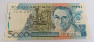 Cédula C201 - 5 Cruzados Novos (Sob/FE) - Ano 1989