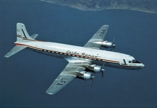 | Casa do Colecionador Flamula Antiga Loide Aereo Nacional Souvenir De Viagem 1961 - Aviação
