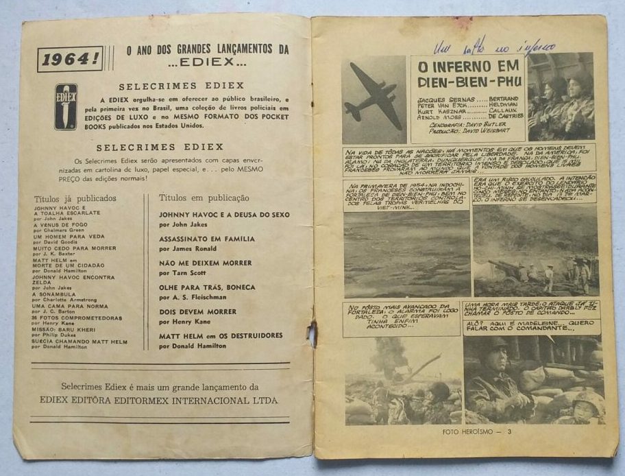 | Casa do Colecionador Foto Heroísmo Nº 05 - O Inferno em Dien-Bien-Phu (Editormex-Ediex)