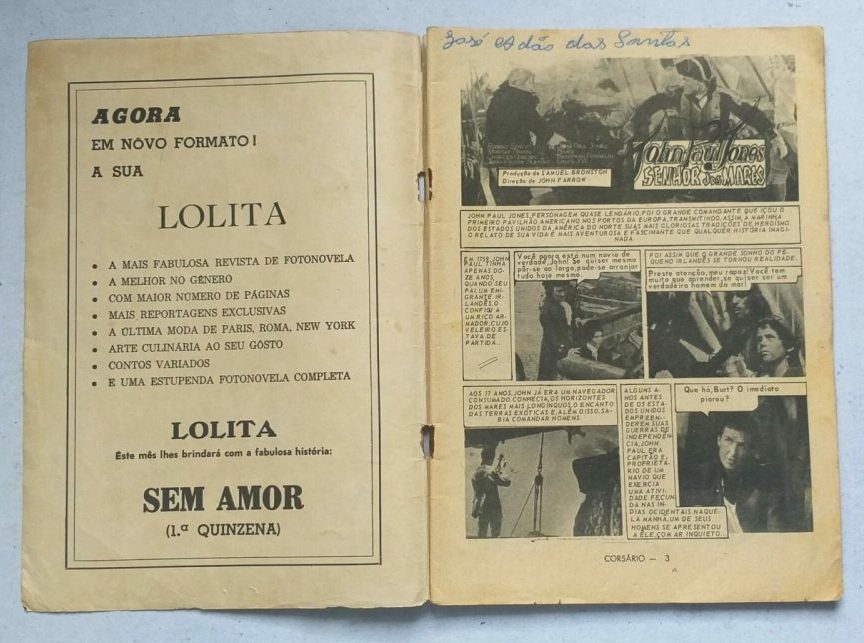 | Casa do Colecionador Foto-Star Corsários Nº 11 - John Paul Jones, Senhor dos Mares (Editormex-Ediex)
