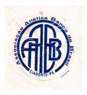 Plastico Adesivo - Associação Atlética Banco do Brasil - Cianorte ( PR ) - Anos 70
