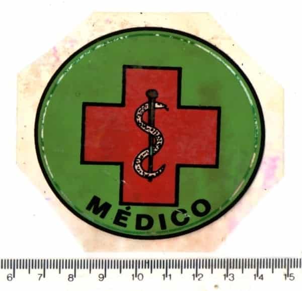 | Casa do Colecionador Plastico Adesivo - Medico - Anos 70