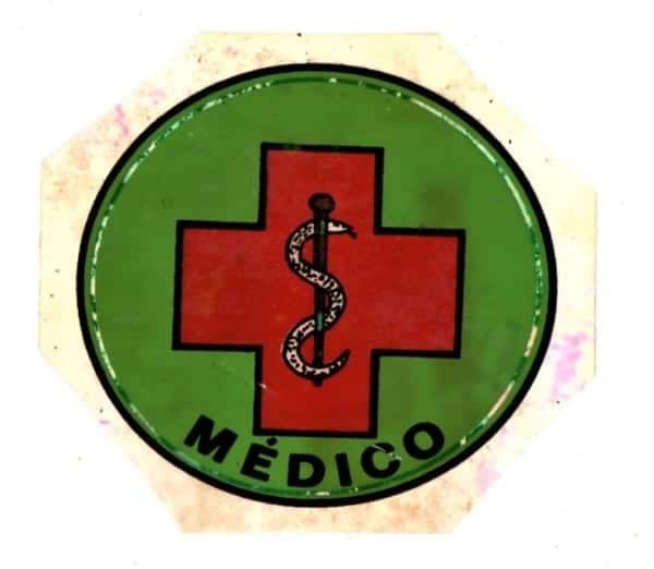 | Casa do Colecionador Plastico Adesivo - Medico - Anos 70