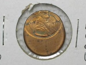 " Raro Boné Grande) 1 Cent - 1996 - Lincoln / Usa / Flor de Cunho / Essas moedas são muito apreciadas em leiloes dos Estados Unidos. cod.1007