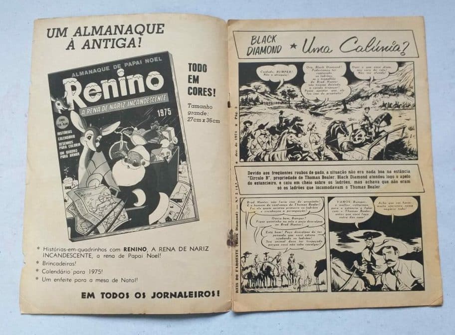 | Casa do Colecionador Reis do Faroeste 4ª série Nº 05 - Black Diamond (Editora Ebal) Dezembro 1974