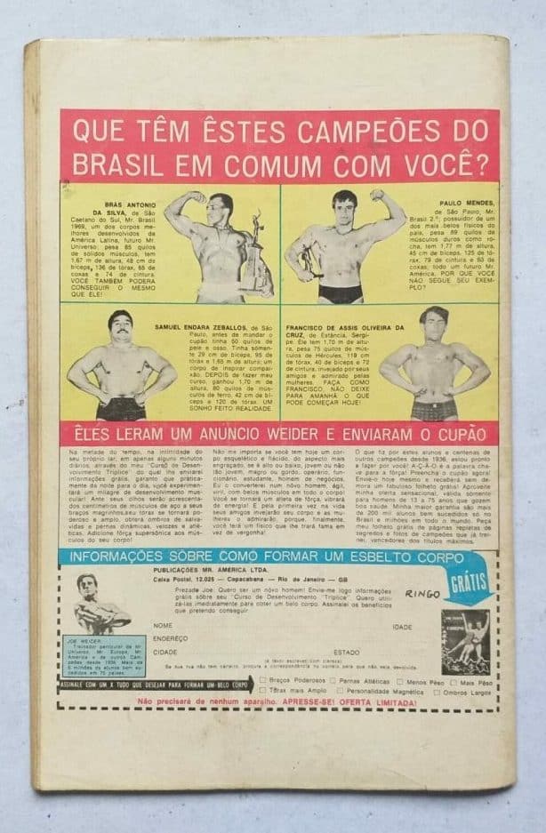 | Casa do Colecionador Ringo Nº 12 - Djurado (Rio Gráfica Editora) 1971