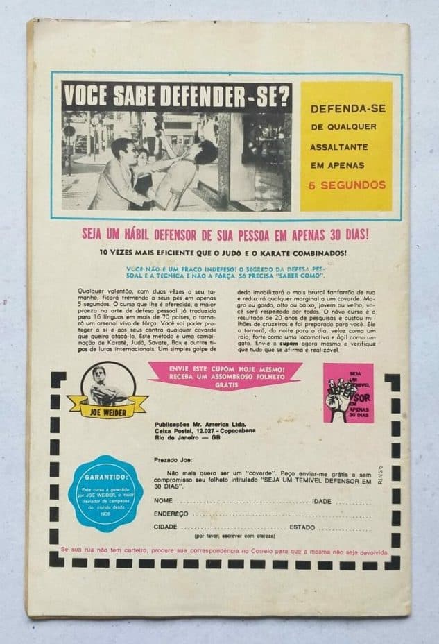 | Casa do Colecionador Ringo Nº 20 - Vingança (Rio Gráfica Editora) 1972
