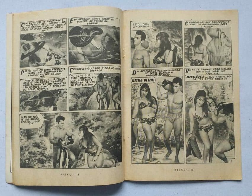 | Casa do Colecionador Risko Aventuras Submarinas Nº 01 - O Fantasma do Lago Sagrado (Ediex) Abril 1962