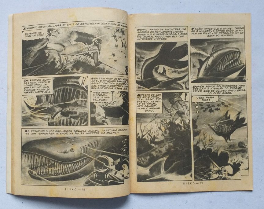 | Casa do Colecionador Risko Aventuras Submarinas Nº 05 - O Explorador dos Mares (Ediex) Julho 1962