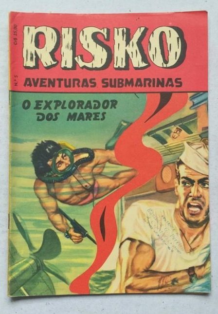 Risko Aventuras Submarinas Nº 05 - O Explorador dos Mares (Ediex) Julho 1962