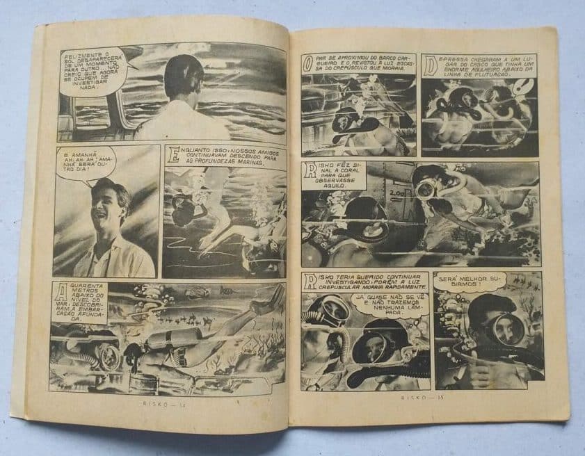 | Casa do Colecionador Risko Aventuras Submarinas Nº 07 - Naufrágio Ilegal (Ediex) Agosto 1962