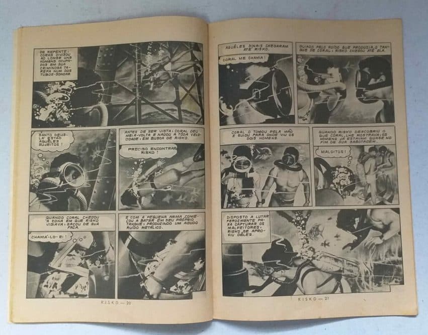 | Casa do Colecionador Risko Aventuras Submarinas Nº 11 - A Morte Negra (Ediex) Outubro 1962