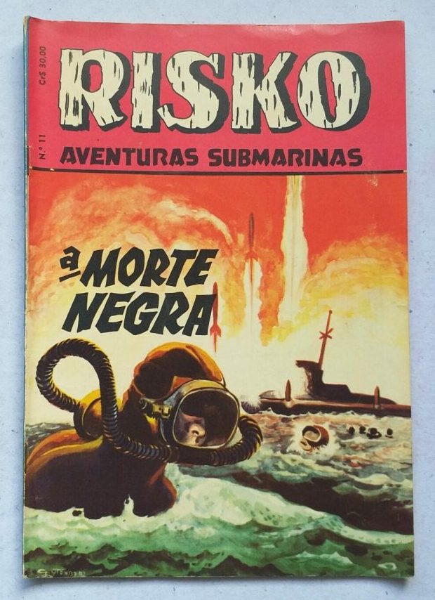 Risko Aventuras Submarinas Nº 11 - A Morte Negra (Ediex) Outubro 1962