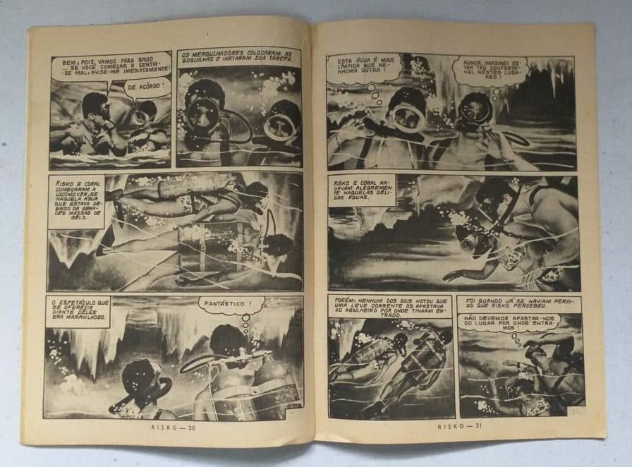 | Casa do Colecionador Risko Aventuras Submarinas Nº 18 - Aventura no Ártico (Ediex) Janeiro 1963