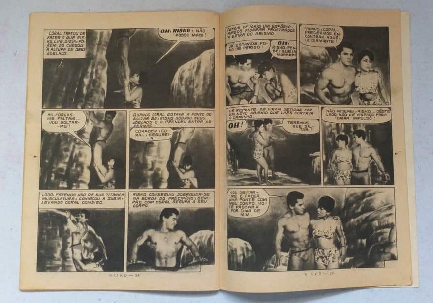 | Casa do Colecionador Risko Aventuras Submarinas Nº 19 - O Diamante de Fogo (Ediex) Março 1963