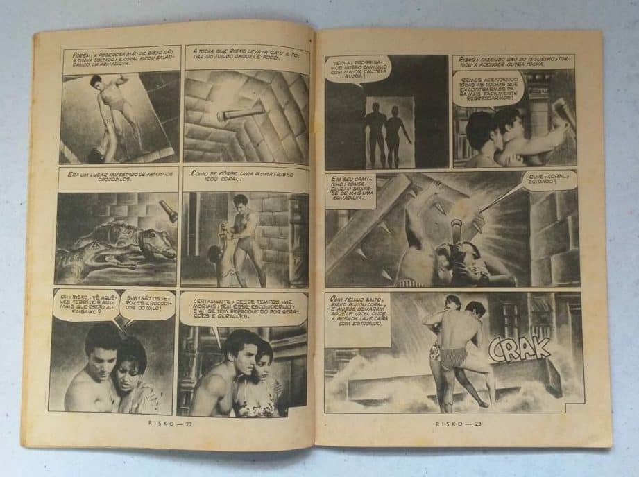 | Casa do Colecionador Risko Aventuras Submarinas Nº 22 - A Maldição da Múmia (Ediex) Abril 1963