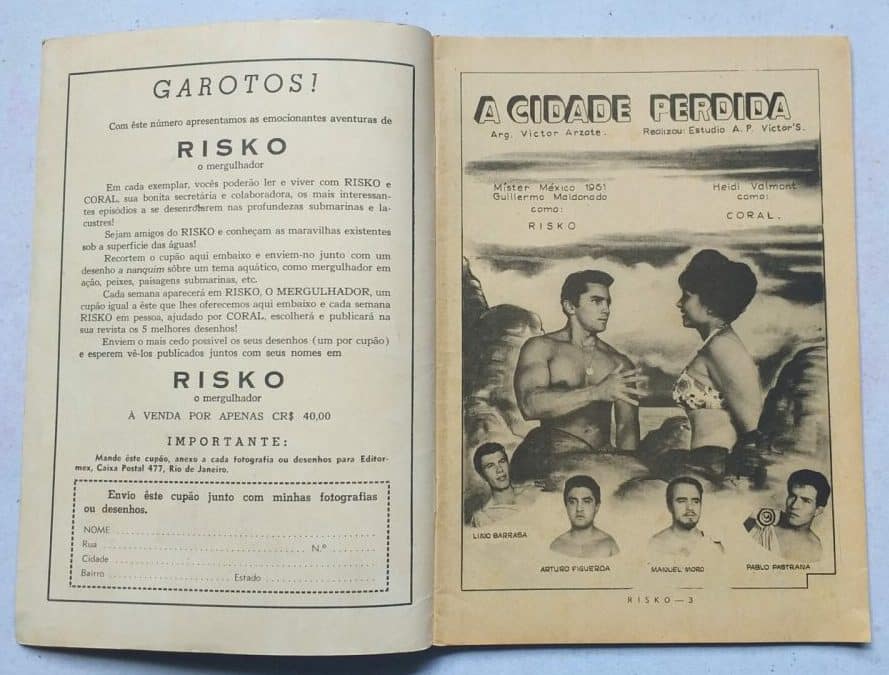 | Casa do Colecionador Risko Aventuras Submarinas Nº 23 - A cidade Perdida (Ediex)