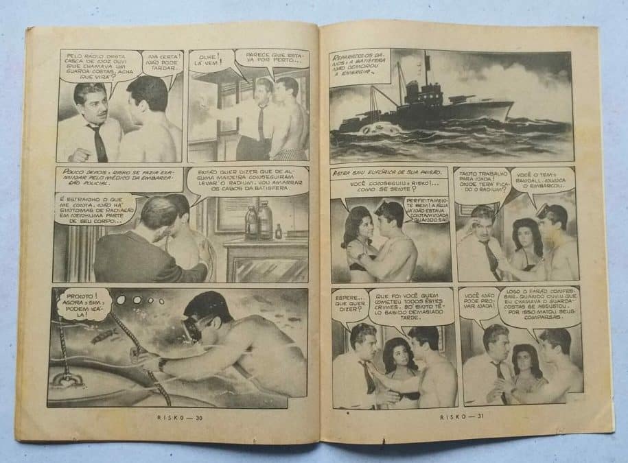 | Casa do Colecionador Risko Aventuras Submarinas Nº 34 - Morte no Oceano (Ediex)