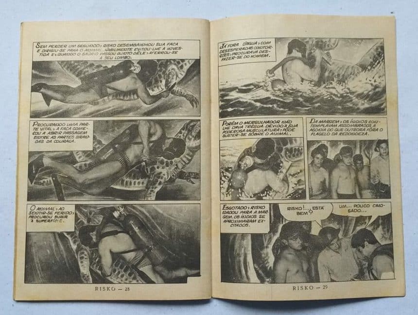 | Casa do Colecionador Risko Aventuras Submarinas Nº 44 - Em Busca de Mnamba (Ediex)