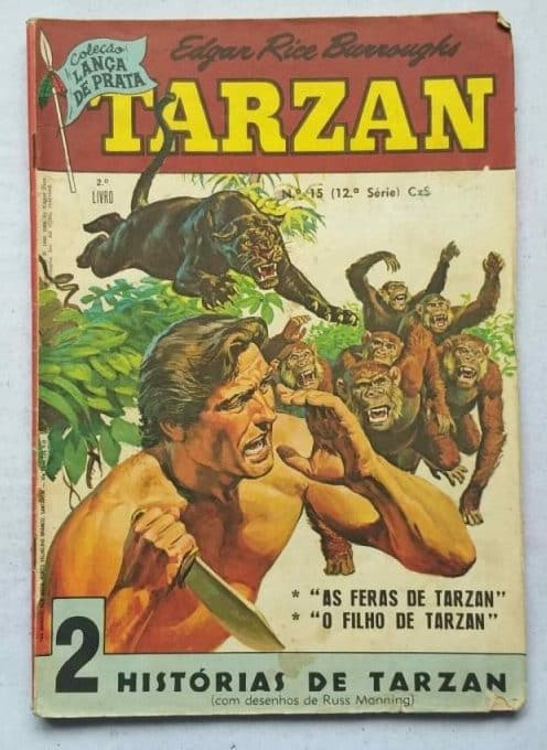 Tarzan 12ª Série Nº 15 - Coleção Lança de Prata (Editora Ebal) Abril 1986
