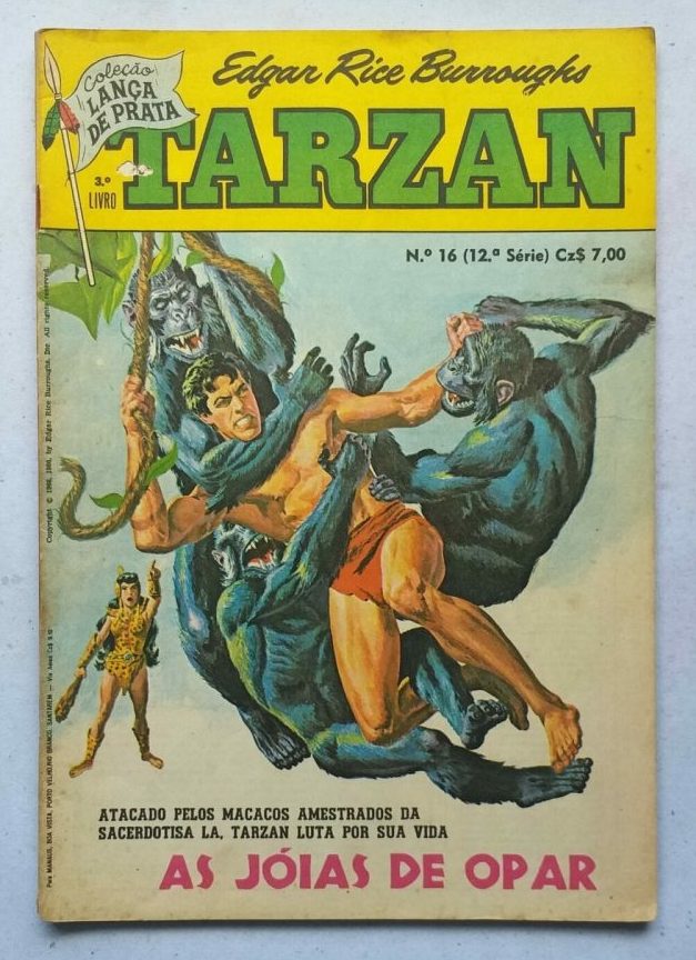 | Casa do Colecionador Tarzan 12ª Série Nº 16 - Coleção Lança de Prata (Editora Ebal) Maio 1986
