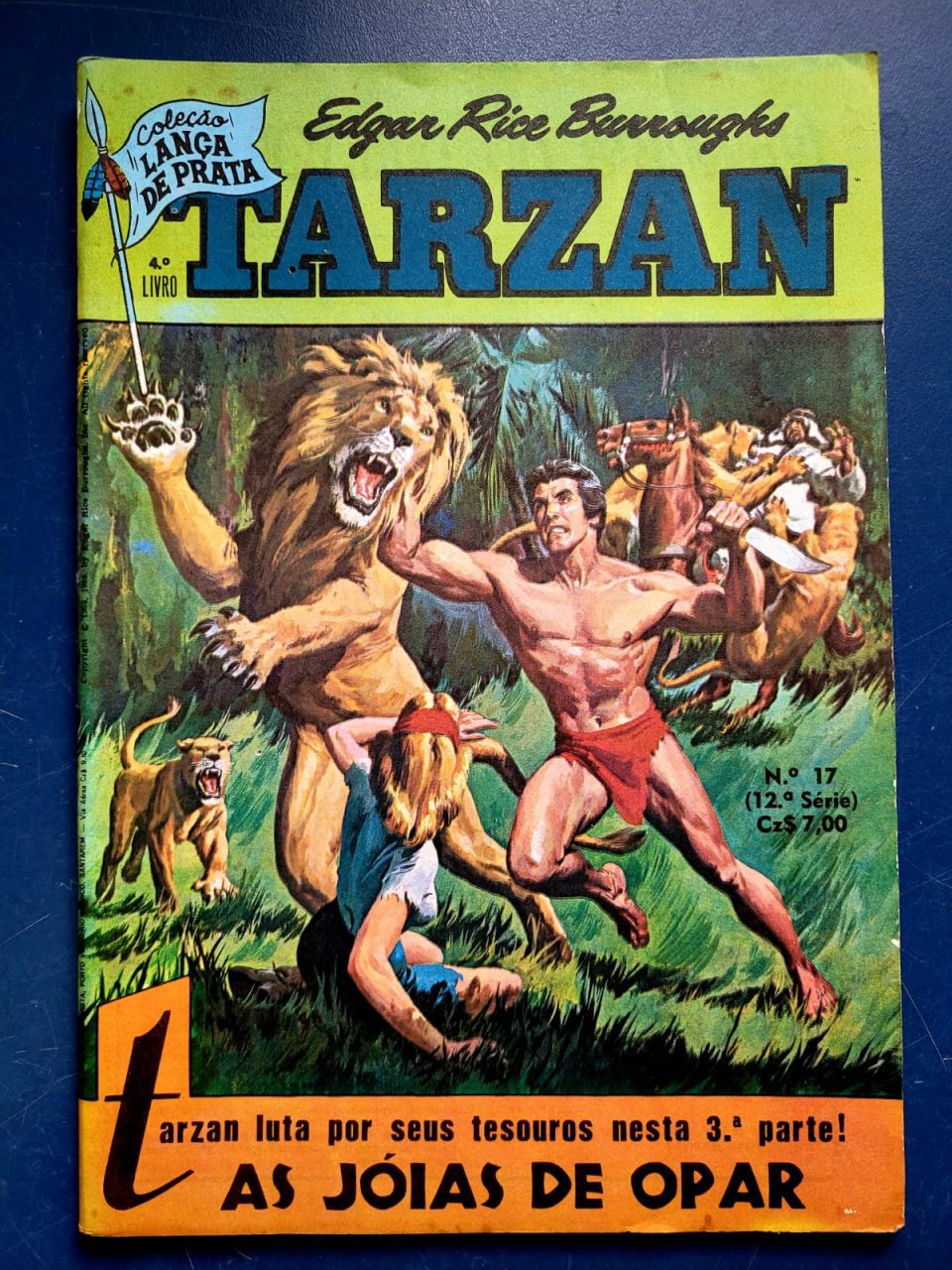 Tarzan 12ª Série Nº 17 - Coleção Lança de Prata (Editora Ebal) Junho 1986