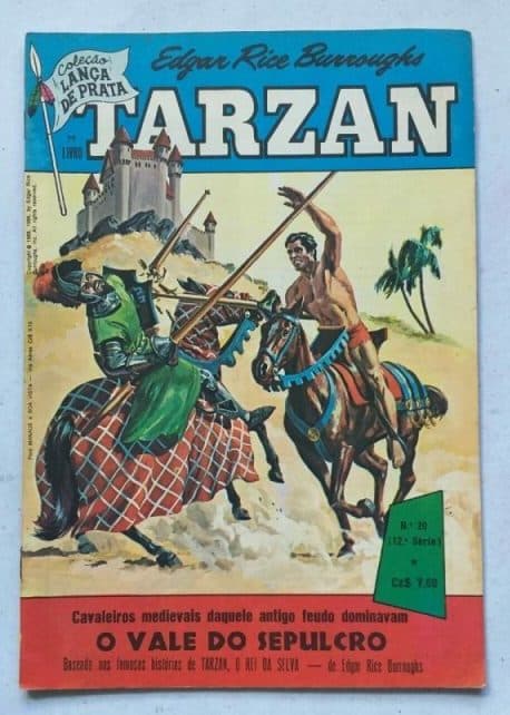 Tarzan 12ª Série Nº 20 - Coleção Lança de Prata (Editora Ebal) Setembro 1986