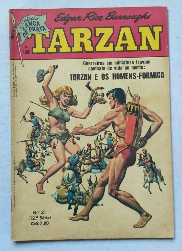 Tarzan 12ª Série Nº 21 - Coleção Lança de Prata (Editora Ebal) Outubro 1986